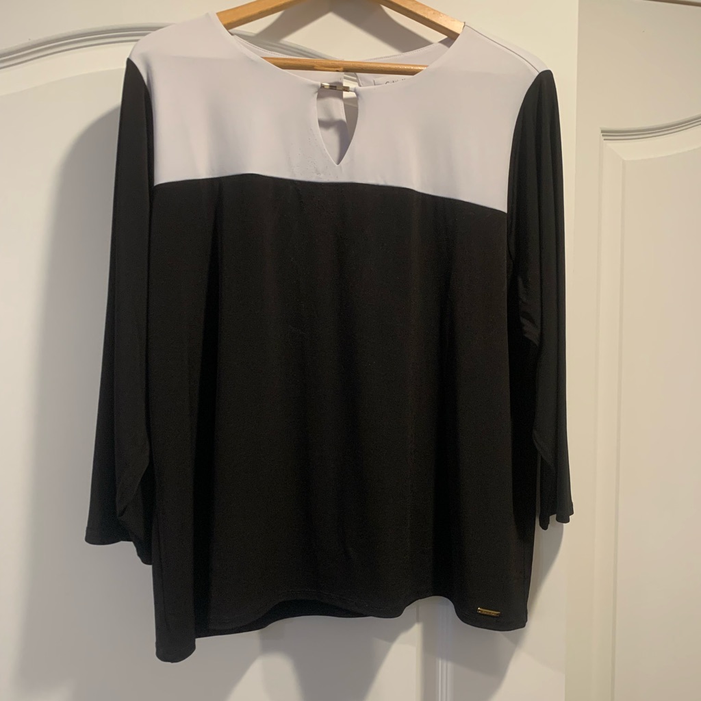 Calvin Klein Top With Gold Accents